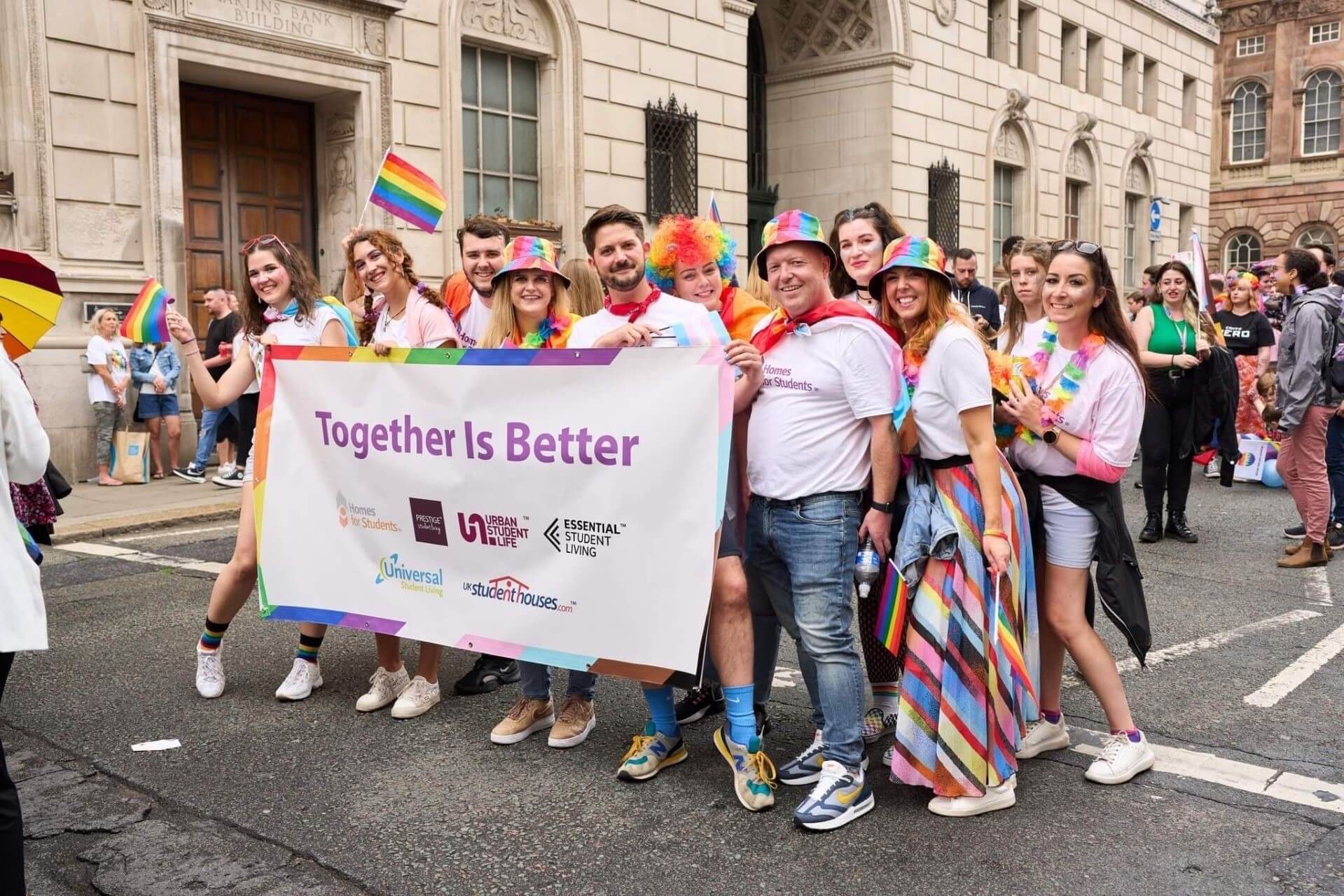 Homes for Students Marches on Liverpool Pride 2022